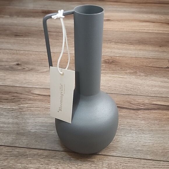 Other - Bloomingville Charcoal Matte 10" Vase